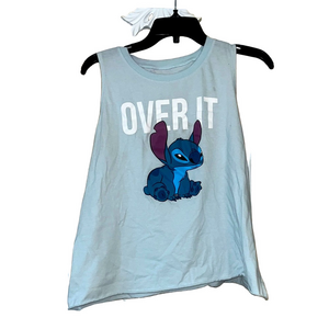 Disney Light Blue over it Lilo & Stitch Tank Top